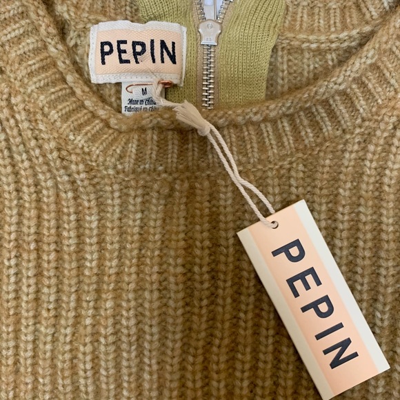 NWT! Pepin (Anthro) crew neck sweater size M - Picture 3 of 6
